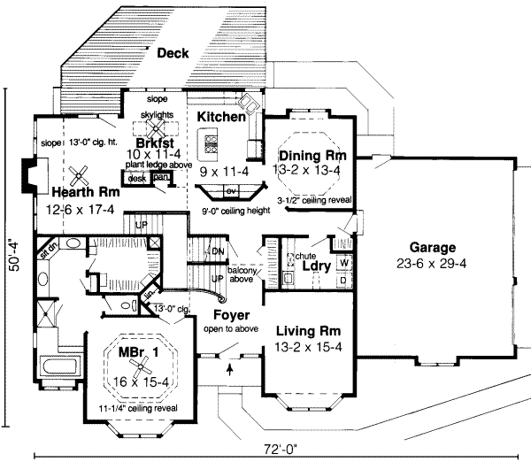 main floor house blueprint