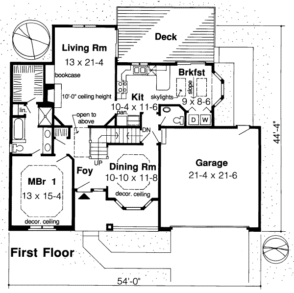 main floor house blueprint