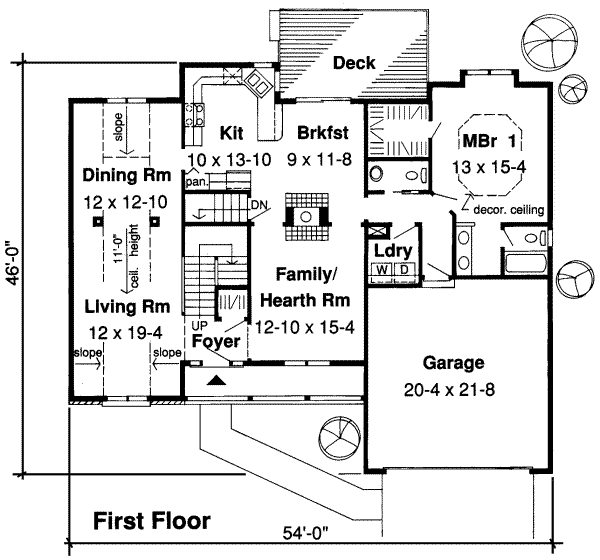 main floor house blueprint