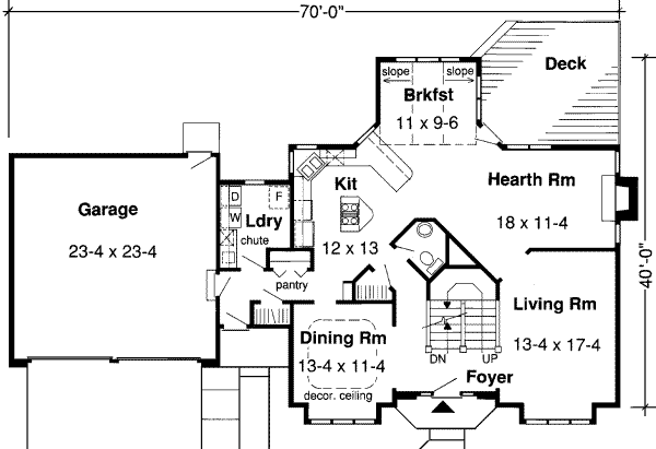 main floor house blueprint