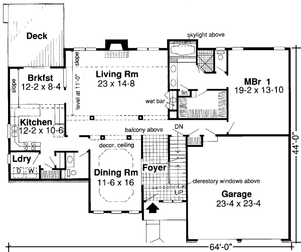 main floor house blueprint