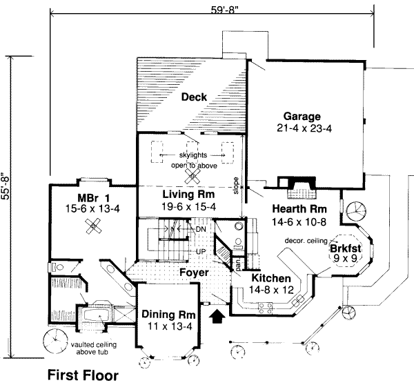 main floor house blueprint