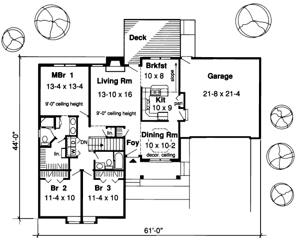 main floor house blueprint