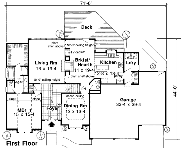 main floor house blueprint
