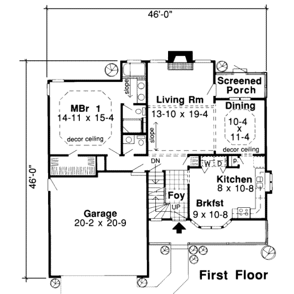 main floor house blueprint