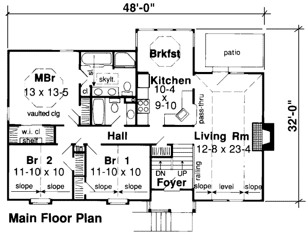 main floor house blueprint