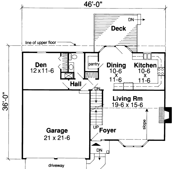 main floor house blueprint