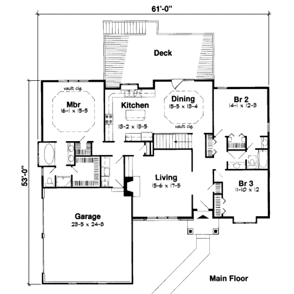 main floor house blueprint