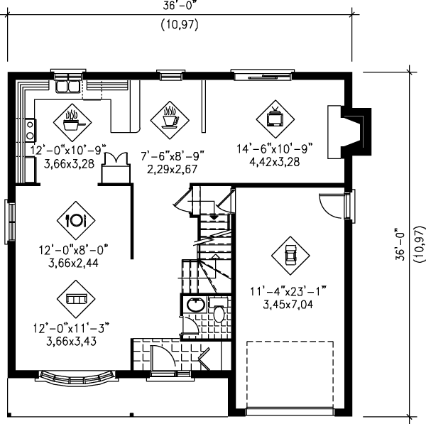 main floor house blueprint