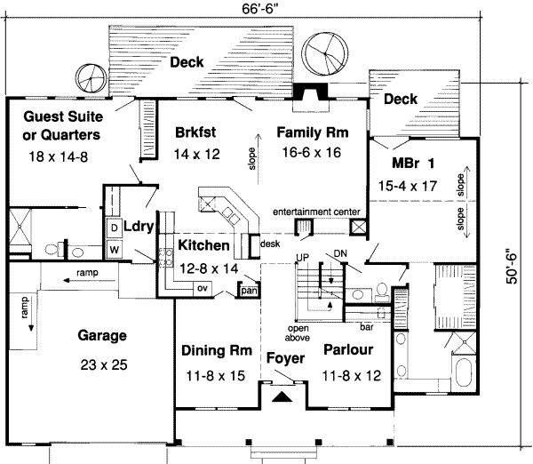 main floor house blueprint