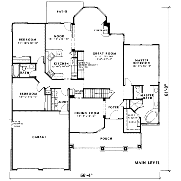 main floor house blueprint