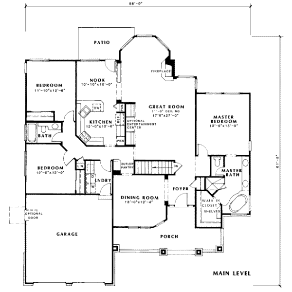 main floor house blueprint