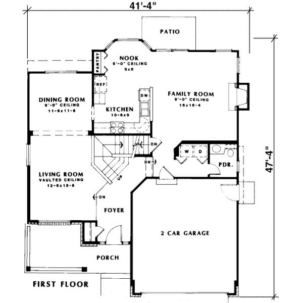 main floor house blueprint