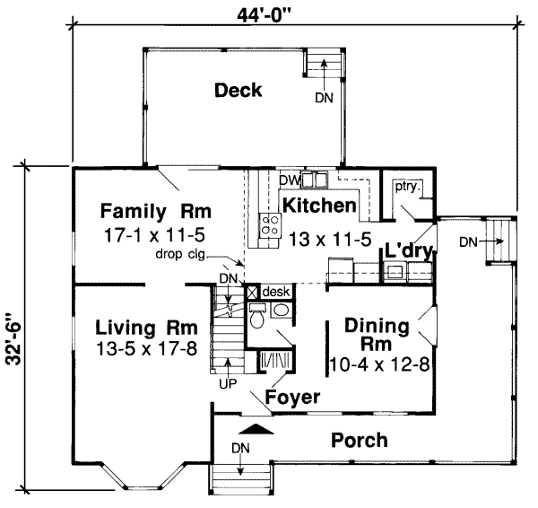 main floor house blueprint