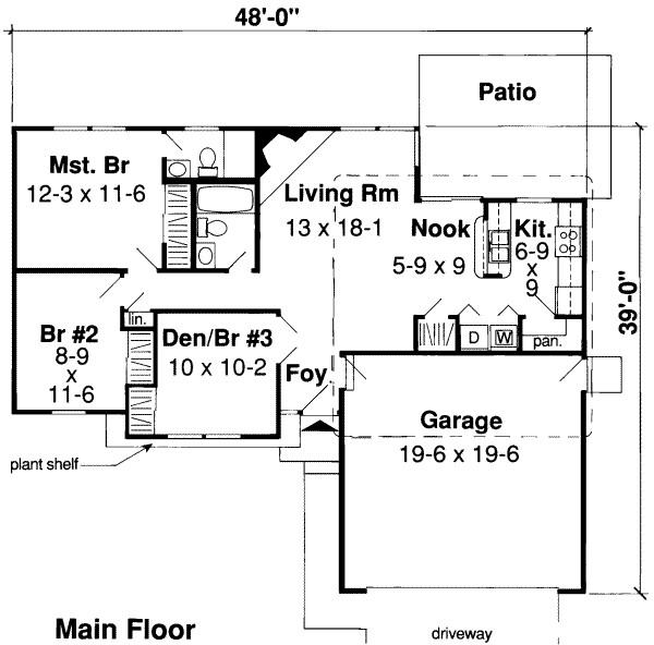 main floor house blueprint
