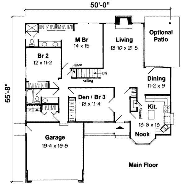 main floor house blueprint