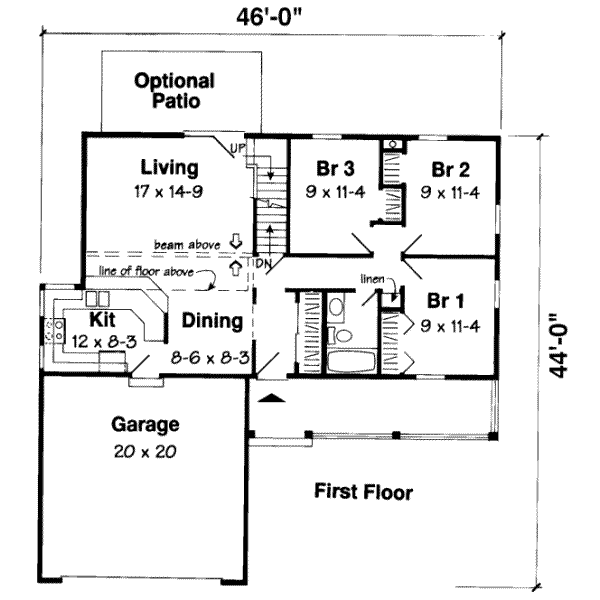 main floor house blueprint