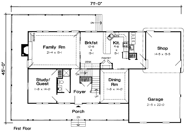 main floor house blueprint