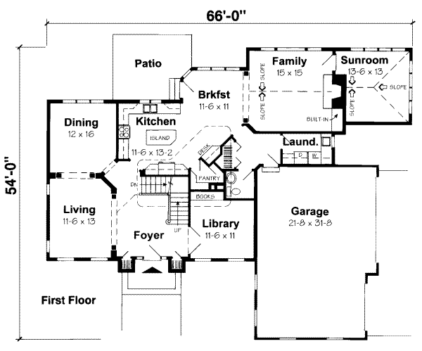 main floor house blueprint