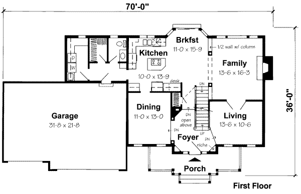 main floor house blueprint