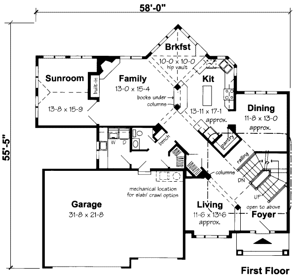 main floor house blueprint
