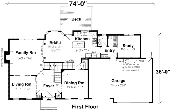 main floor house blueprint