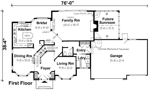main floor house blueprint