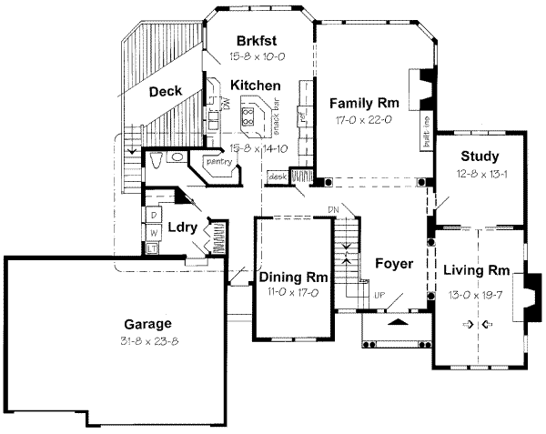 main floor house blueprint