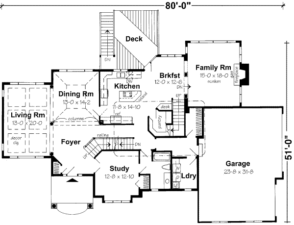 main floor house blueprint