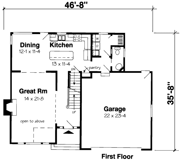 main floor house blueprint