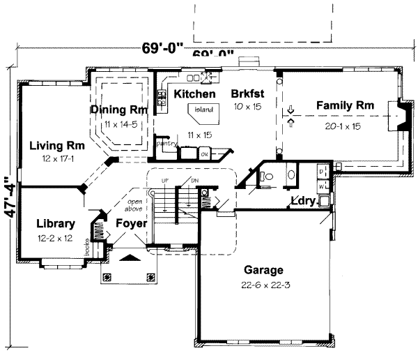 main floor house blueprint