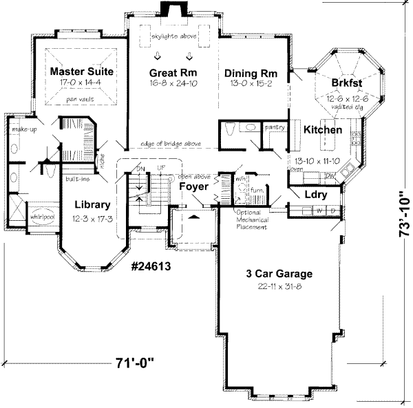 main floor house blueprint