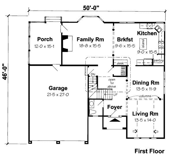main floor house blueprint