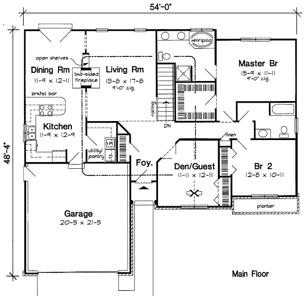 main floor house blueprint