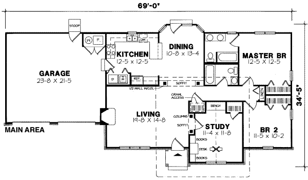 main floor house blueprint