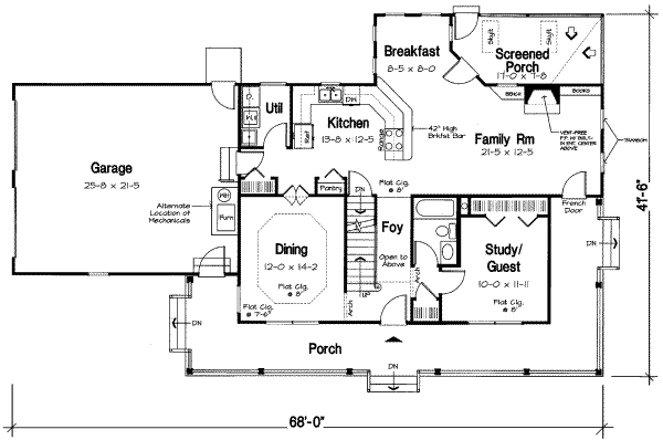 main floor house blueprint