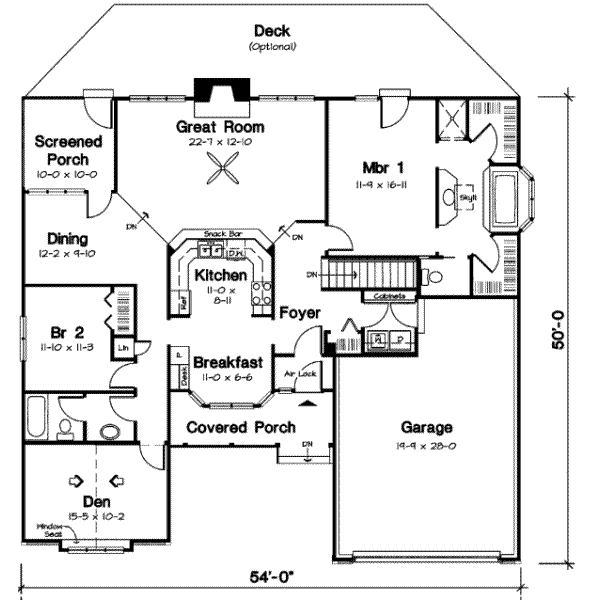 main floor house blueprint