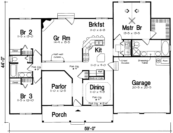main floor house blueprint