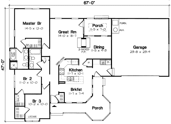 main floor house blueprint