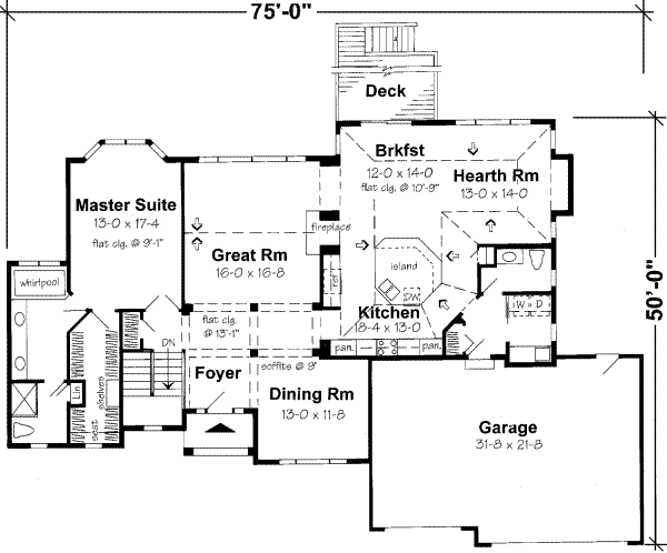 main floor house blueprint