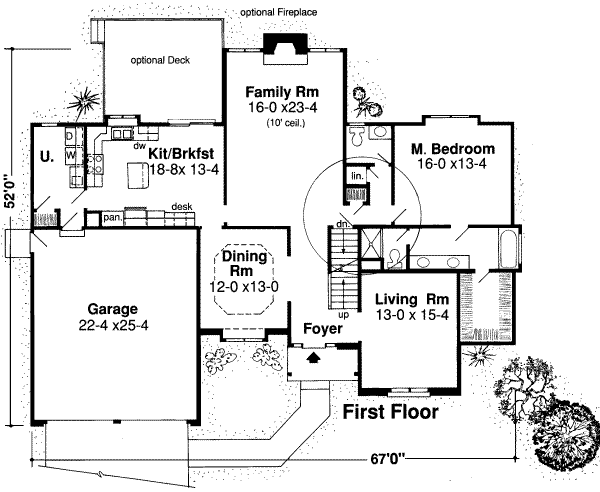 main floor house blueprint