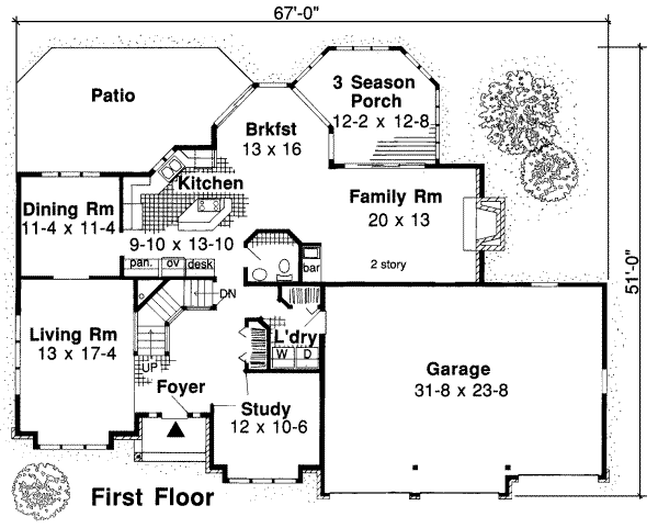 main floor house blueprint