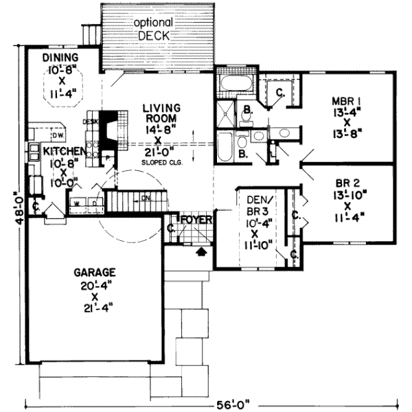 main floor house blueprint