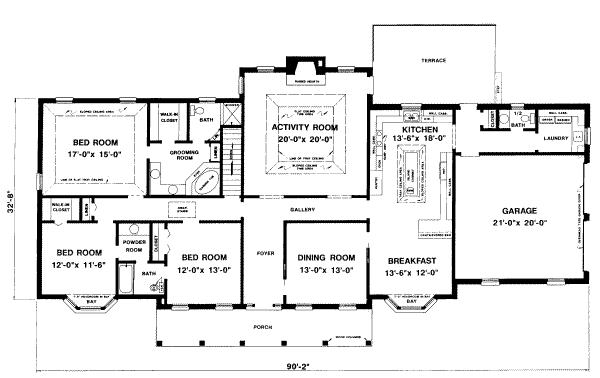 main floor house blueprint