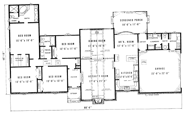 main floor house blueprint