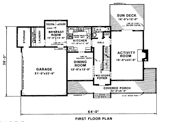 main floor house blueprint