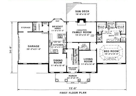 main floor house blueprint