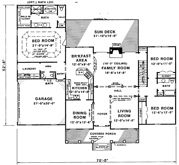 main floor house blueprint
