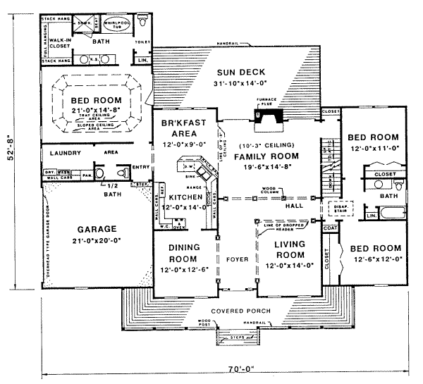 main floor house blueprint
