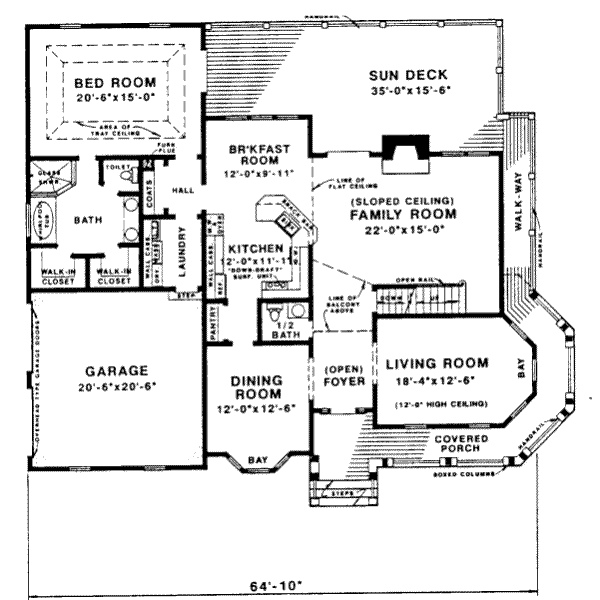 main floor house blueprint